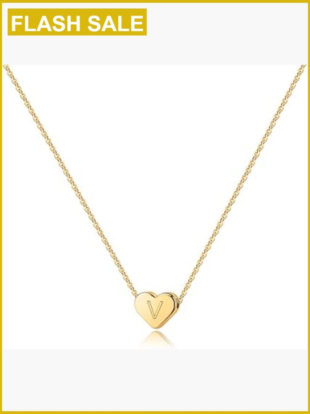 14K Gold Plated Initial Necklace Initial Pendant Necklace for Women Girls 18in